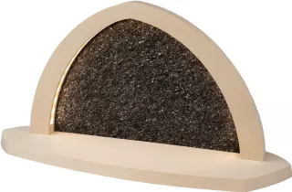 Seiffener Volkskunst Leuchterbogen Gesteinsbogen natur ohne Bestückung 21x40x13cm