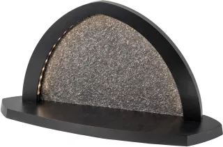 Seiffener Volkskunst Leuchterbogen Gesteinsbogen anthrazit ohne Bestückung 21x40x13cm 