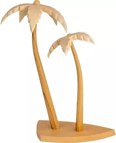Seiffener Volkskunst Schalling Krippenfiguren Palmenduo 24cm