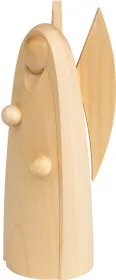Seiffener Volkskunst Schalling Krippenfiguren Segens-Engel natur 12cm
