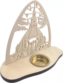 Taulin Teelichtleuchter Seiffener Kirche - oval