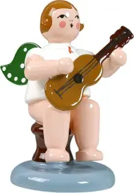 Ellmann Engel mit Gitarre, sitzend - 6,5 cm