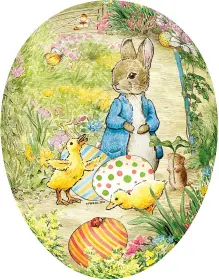 Nestler Osterei Hase mit Küken